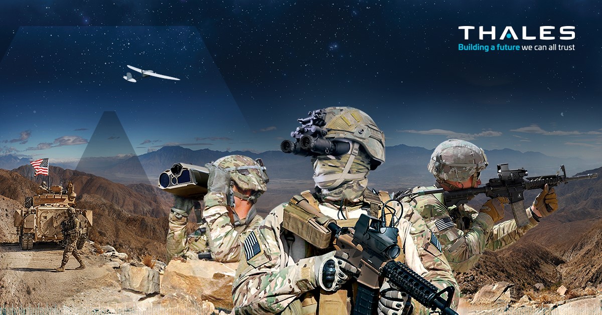 ThalesDefence's tweet photo. #SHOTShow2023 !  
Meet our military experts and discover our  optronics solutions : XTRAIM thermal weapon sights, NELLIE &amp; MINIE Night Vision Goggles, SOPHIE handheld thermal imagers. 

 #soldieroptronics #landforces #weaponsight #dismountedsoldier

 https://t.co/VtFCDOfLsQ https://t.co/hxRq500oVy