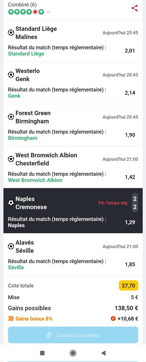 nioz54's tweet photo. Naples putain... Le plus rageant c'est que j'ai même pas eu de cashout après la validation des 3 premiers match. Ça dégoûte. https://t.co/TwvIPduPlK