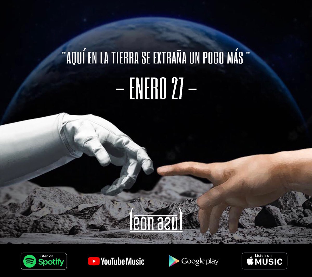 leonazulmx's tweet photo. 🤩 Leones andamos muy contentos con nuestro nuevo sencillo que pronto estará disponible‼️😍🦁
👩🏻‍🚀“Aquí En La Tierra Se Extraña Un Poco Más” 🌎
⚡️27 Enero 2023⚡️ 00:00 HRS.⚡️
#LeonAzul #AquiEnLaTierraSeExtrañaUnPocoMas #newsinglecomingsoon #SencilloNuevo https://t.co/8f3om9txaP