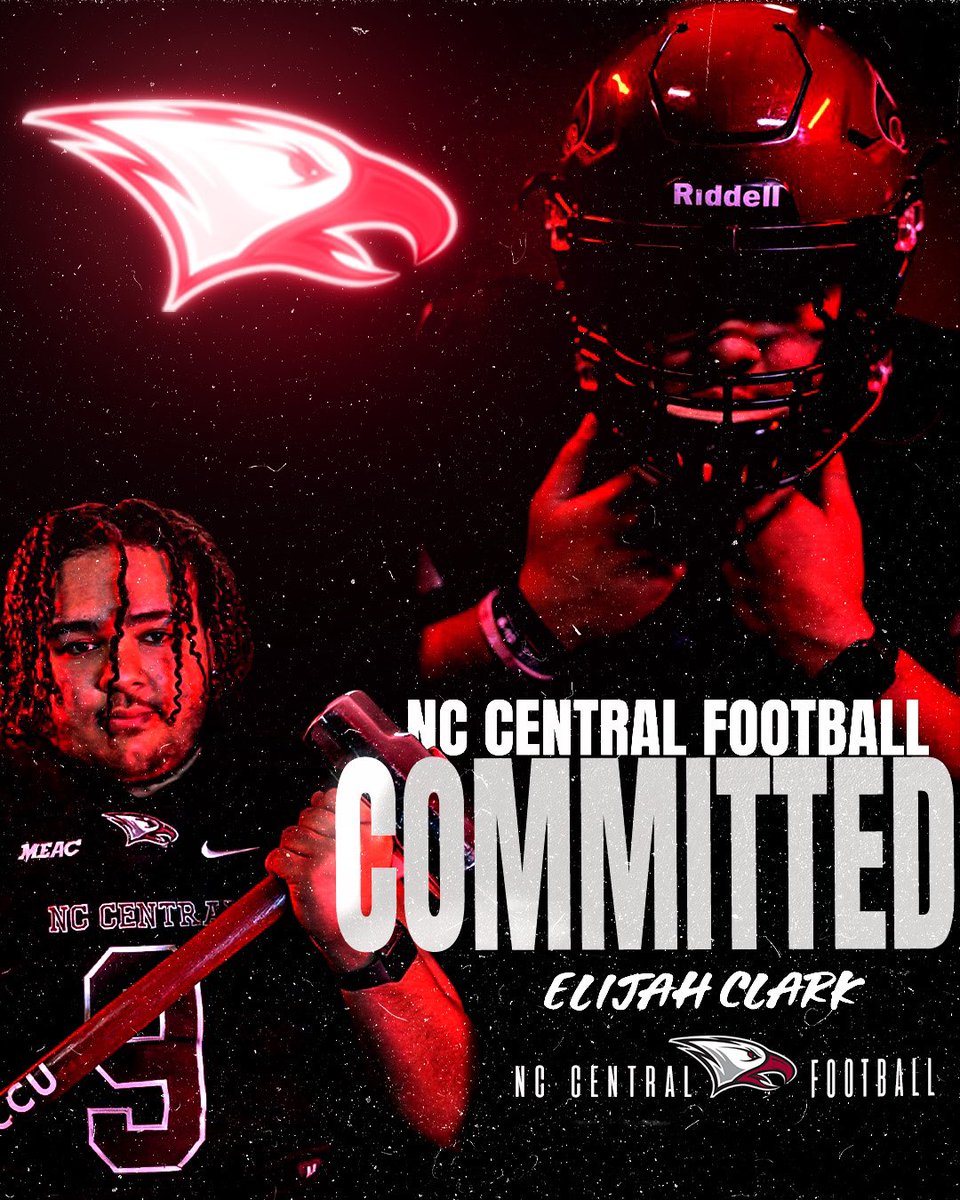 100% Committed❗️Time to come home and Be Great❗️⚪️🔴🦅 <a href="/NCCU_Football/">NC CENTRAL FB | 🦅🏆🦅</a> <a href="/CoachTOliver/">Trei Oliver</a> <a href="/CoachCoard/">Courtney Coard</a> <a href="/BrianYarboroug7/">Coach B</a> <a href="/_CoachGreene_/">Greg Greene</a>
