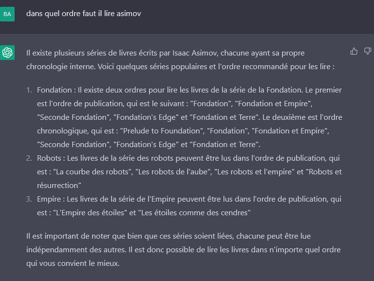 Baktoui's tweet photo. Quel est ton avis @lordtonpere ? Il vaut mieux commencer par Fondation ou le cycle des robots (comme tu l'avais conseillé) ? https://t.co/bqJwkfElXP