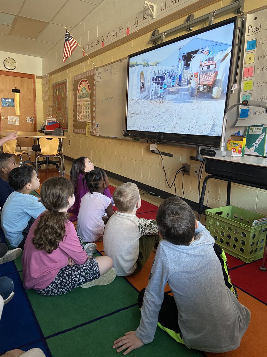 Got to check in on our class pet today after MAP testing! These kids were SHOCKED to see how much she’s grown. 🐮