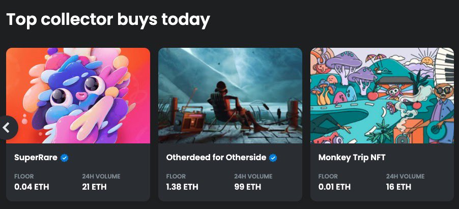 MonkeyTripNFT's tweet photo. Currently hanging out next to @OthersideMeta on trending projects via opensea π.
Airdrops are going out so be sure to check your hidden folder just incase it gets dropped there.
We want to reveal a 1/1 in the next hour or so...should we?
#MonkeyTrip https://t.co/nJTf6lTFWM