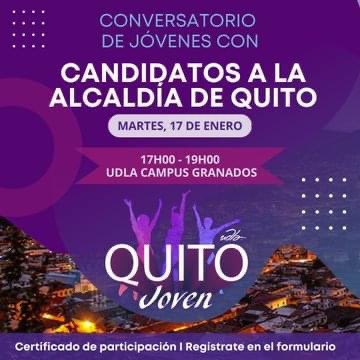 ParticipacionPC's tweet photo. 🗳️ #Elecciones2023Ec #QuitoJoven2023  

Damos inicio al debate con jóvenes y candidatos a la Alcaldía de #Quito, en donde abordaremos los principales temas que preocupan a la ciudadanía. 

👉 Puedes verlo en el siguiente enlace: https://t.co/ZHWJSkqdQ6 https://t.co/CEZ5lCI0AM