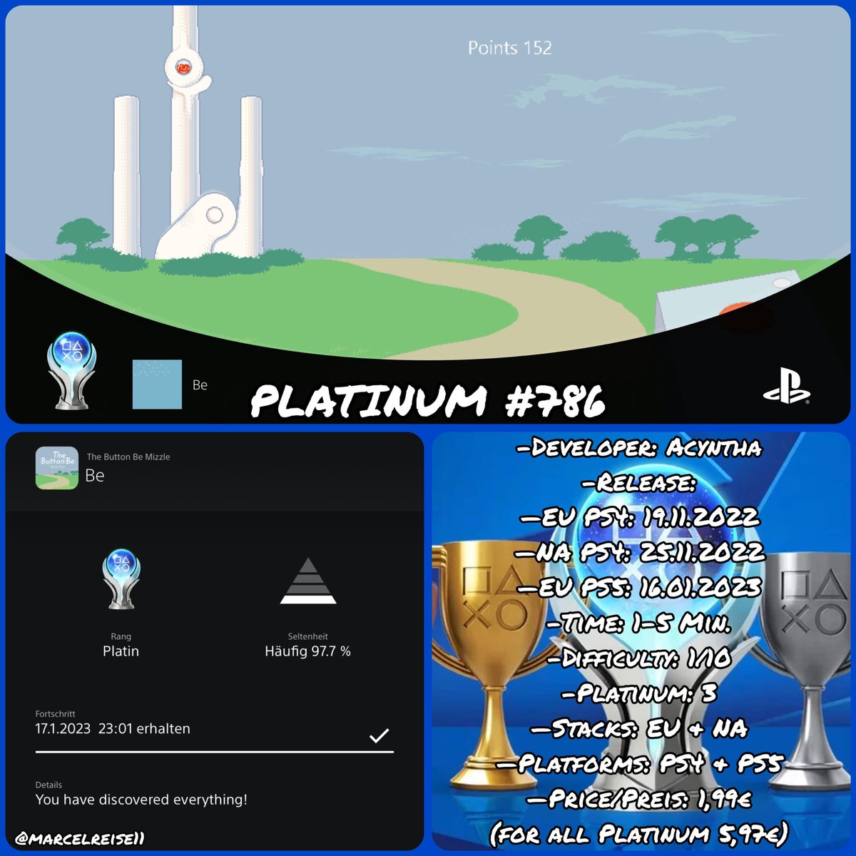marcelreise11's tweet photo. Since yesterday #TheButtonBeMizzle by @AcynthaArts is available as #PS5 version in the 🇪🇺 EU #PSN Store for a price of 1,99€.
More Infos:
https://t.co/X0yqNkecwq
@SilentGhost86 @PSN_Robert2567 @HirntotMv @Dino_Roared @IBadDriverI @OverhypedG https://t.co/BxfEeei7Y9