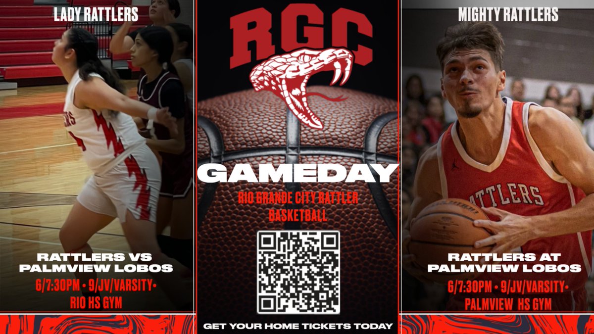 rgcg_athletics's tweet photo. GAMEDAY: Our Lady &amp; Mighty Rattlers take on the LJ Palmview Lobos tonight at 7:30pm. Girls game will play home &amp; the boys travel to Palmview HS.  9th, JV, followed by Varsity. Clearbag policy enforced. Watch live at https://t.co/tGg7cQgT2i #goriogo @rgcgisd @ljisdathletics https://t.co/PBDW4LbYkC