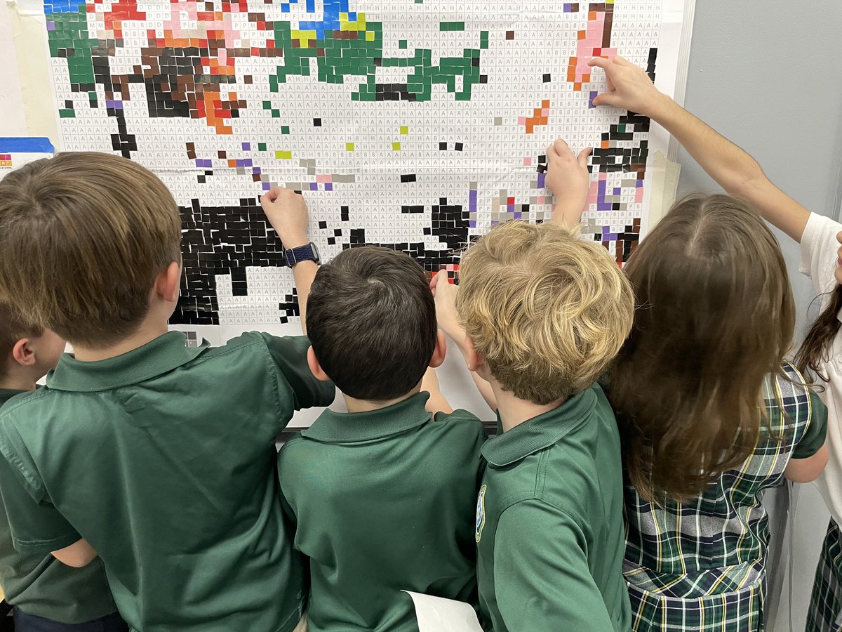 magistrazee's tweet image. Our #tretc2023 @byStickTogether wasn’t finished but grades 2 and 8 made great progress on the sticker board today! They love helping everyone “stick together”