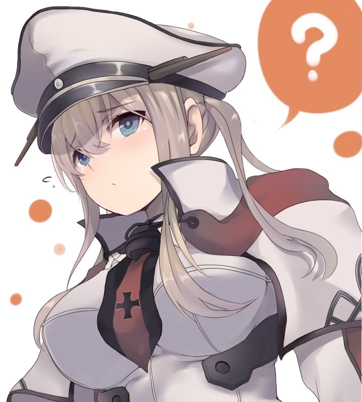 graf zeppelin (kancolle) 1girl solo hat twintails peaked cap blonde hair breasts  illustration images