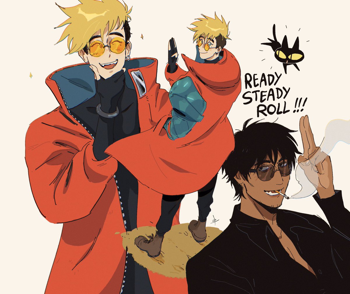 「funky space cowboys..... 」|Leario 🍁 Trigun Brainrotのイラスト