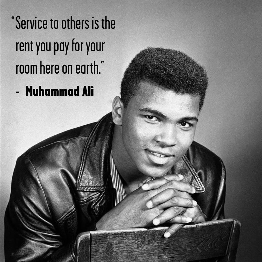 HAPPY BIRTHDAY, Muhammad Ali!!          Indebted to you for so much, GOAT! 