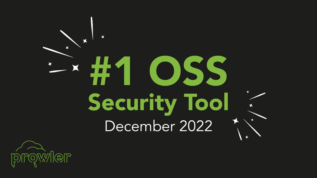 We'd like to share some great news!
🎉Prowler is the top security tool for securing the cloud in December 2022. 🎉
Read more at bit.ly/3IWU0W2