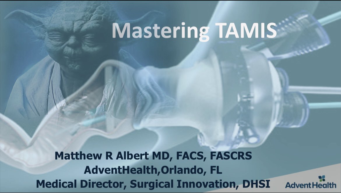 1/2 day course <a href="/AdventHealthNC/">AdventHealth Nicholson Center</a> <a href="/ASCRS_1/">ASCRS_1</a> <a href="/SAGES_Updates/">SAGES is in Tampa in 2026!</a> <a href="/AppliedMed_CRS/">Applied Medical CRS</a> <a href="/StrykerEndo/">Stryker Endoscopy</a>. Everything I know in 15 years of #TAMIS + guest experts.
Denver 1/28/23
Celebration, FL 4/21/23
Fellows course, Celebration 8/18/23 + #taTME.     Link ➡️ web.cvent.com/event/e4b35768…