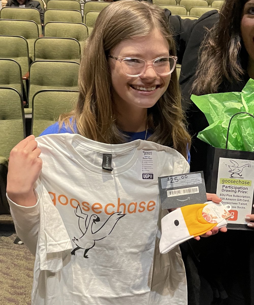 magistrazee's tweet image. #tretc2023 @Goosechase @GoosechaseEDU winners Cynthia and Serenity - Great entries- enjoy your prizes.