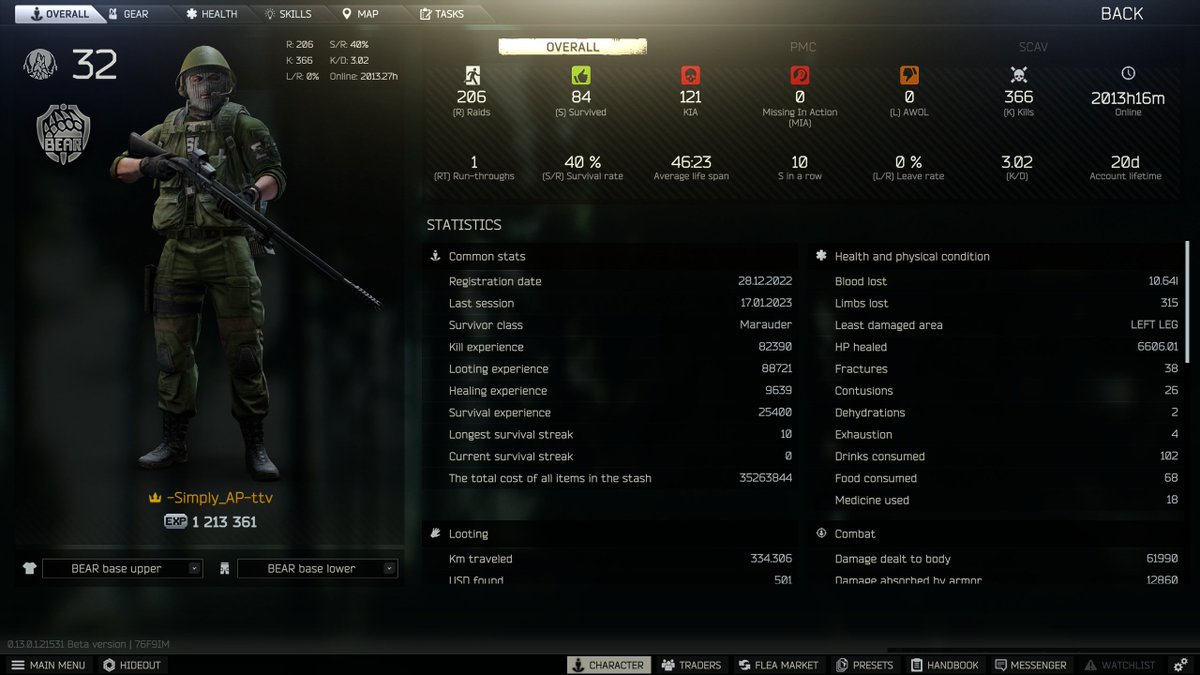 soft core is done. gotta say the LEDx grind was not fun, but an interesting challenge.

twitch.tv/simply_ap

#twitch #twitchstreamer #streamingtwitch #streamer #stream #EFT #escapefromtarkov #tarkov #FPS