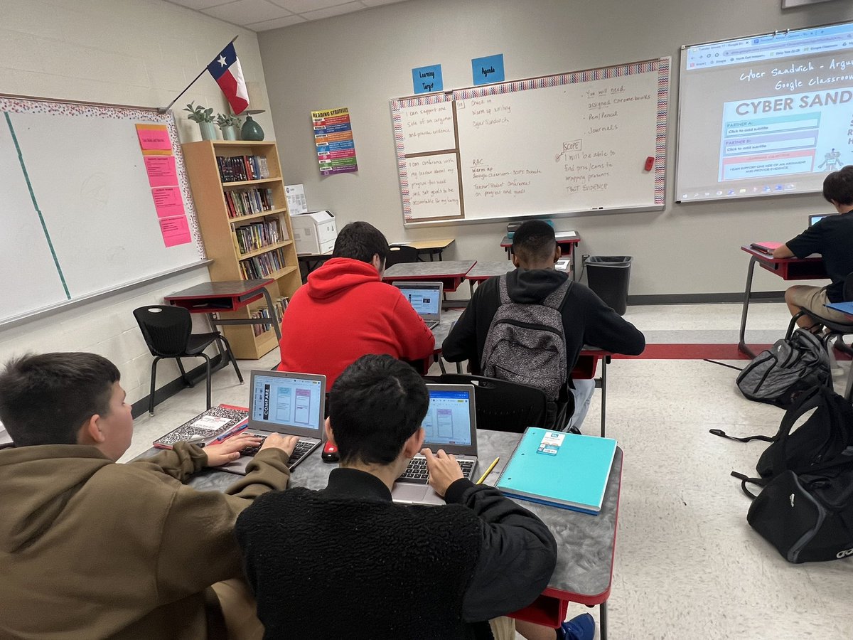 Julie Freshwater (@ikefreshwater) on Twitter photo 8th Grade Generals working hard in ELAR 📖 Thank you <a href="/a_biblioqueen/">April Gastinger, MLS</a> <a href="/NEISDiTech/">NEISD Instructional Technology</a> (Lauren Snyder) for your Lunch and Learn how to create a Cyber Sandwich. Kids loved today! <a href="/IkeAcademics/">Ike Academics</a> <a href="/APSam_Can91/">Samantha Canales</a> <a href="/jayxherrera/">Jason Herrera</a> #theNEISDway #robotsshouldreplacehumanjobs - Pros/Cons 8th Grade Generals working hard in ELAR 📖 Thank you <a href="/a_biblioqueen/">April Gastinger, MLS</a> <a href="/NEISDiTech/">NEISD Instructional Technology</a> (Lauren Snyder) for your Lunch and Learn how to create a Cyber Sandwich. Kids loved today! <a href="/IkeAcademics/">Ike Academics</a> <a href="/APSam_Can91/">Samantha Canales</a> <a href="/jayxherrera/">Jason Herrera</a> #theNEISDway #robotsshouldreplacehumanjobs - Pros/Cons