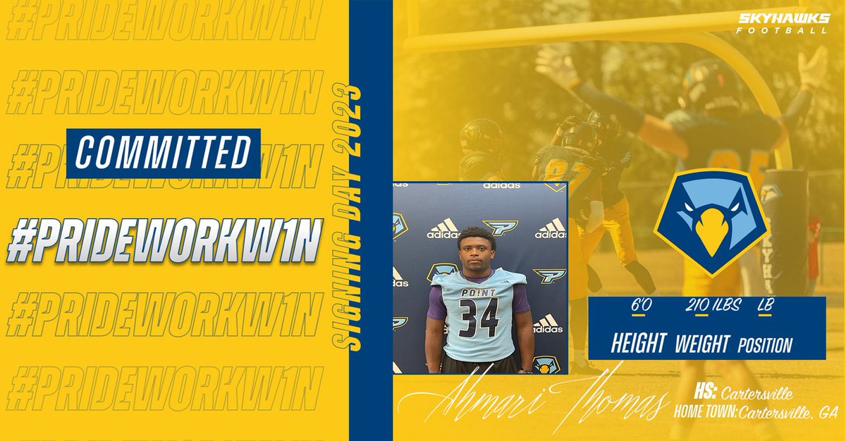 PointFootball's tweet photo. Big time addition from the 678! Welcome @AhmariThomas24 !!
#CommitToPU https://t.co/bigPRnmDmK