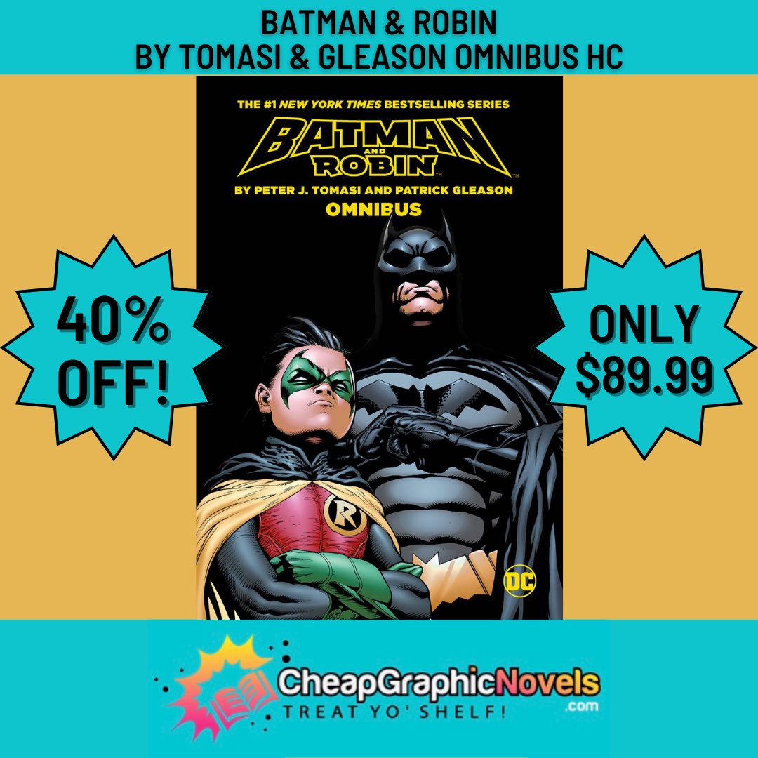 NOW ON SALE!

40% OFF!

Only $89.99!

Batman & Robin By @PeterJTomasi & @patrick_gleason Omnibus HC! 

Direct link below!

#batman #batmanandrobin #robin #peterjtomasi #patrickgleason #omnibus #dc #dccomics #comics #comicbooks #graphicnovels #cheapgraphicnovels #treatyoshelf
