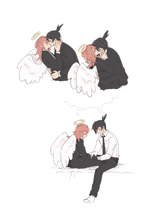 I want them to kiss but…#akiangel 