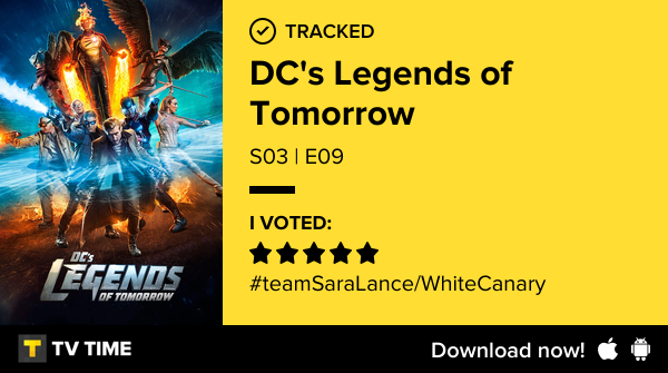 clararach's tweet photo. I've just watched episode S03 | E09 of DC's Legends of Tomorrow! #dcslegendsoftomorrow  https://t.co/guXMG7grcj #tvtime https://t.co/y7hR4bEFtt