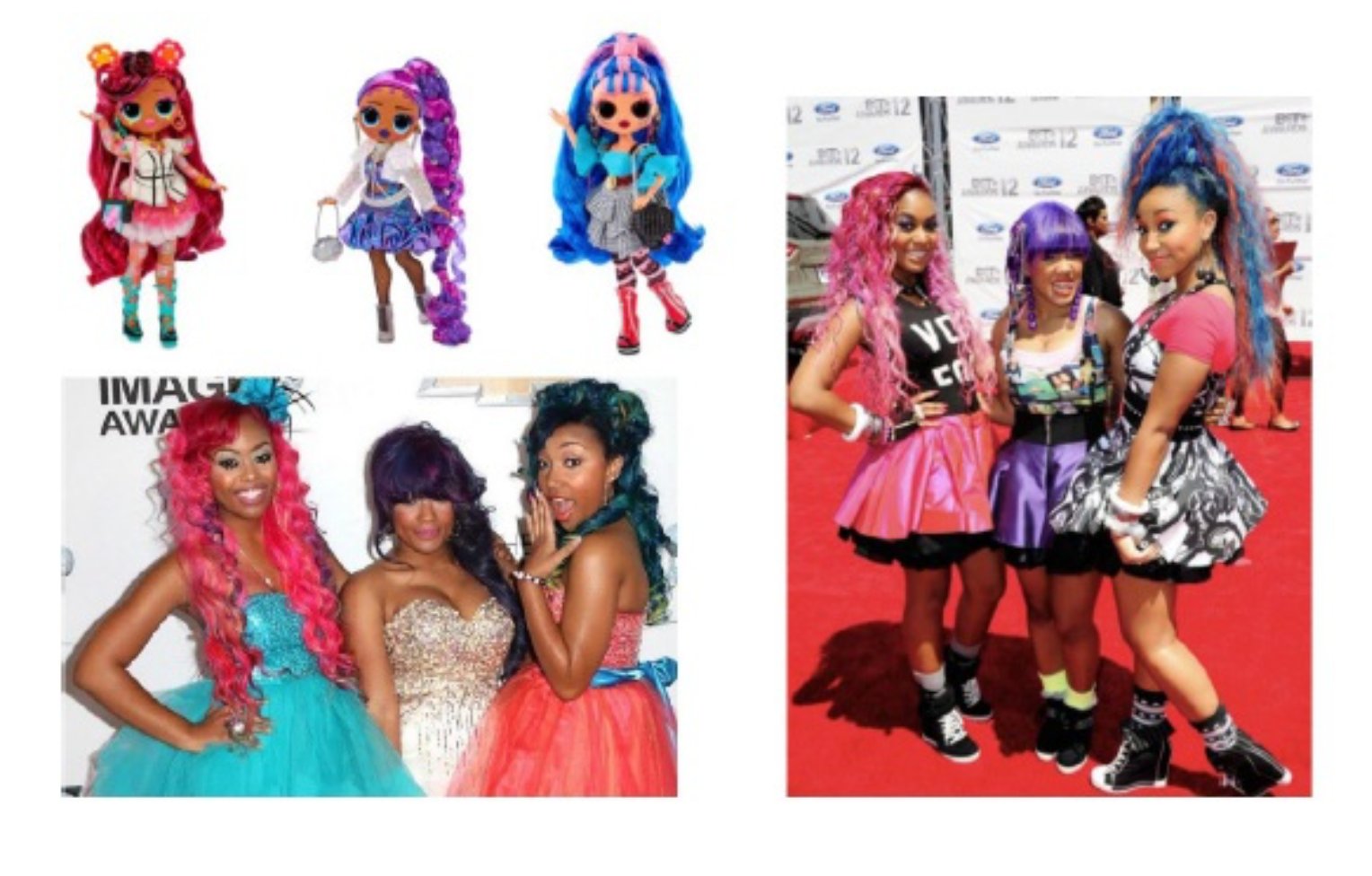 Nancy Dillon on X: More photos from filings show similarities between the  girl group OMG Girlz (formed/developed by Tameka Tiny Harris and T.I. in  2009) & the L.O.L. Surprise! O.M.G. dolls marketed