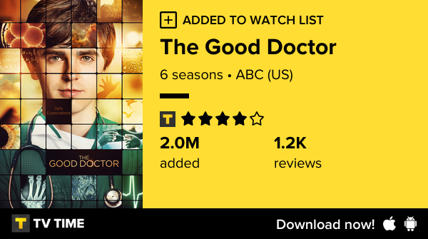 acklessucks's tweet photo. I've just started following The Good Doctor https://t.co/umgqfp4y54 #tvtime https://t.co/BlC1x62wA2