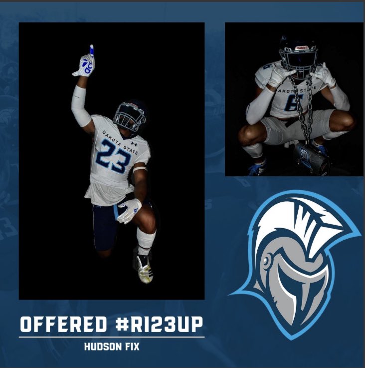 Hudson Fix (@hudsonfix42) on Twitter photo I am beyond blessed to have received my first offer from <a href="/CoachSinsabaugh/">Anvil Sinsabaugh</a> and <a href="/DSUFootball/">Dakota State University Football</a>. Thank you so much for the opportunity to continue my athletic and academic career! I am beyond blessed to have received my first offer from <a href="/CoachSinsabaugh/">Anvil Sinsabaugh</a> and <a href="/DSUFootball/">Dakota State University Football</a>. Thank you so much for the opportunity to continue my athletic and academic career!