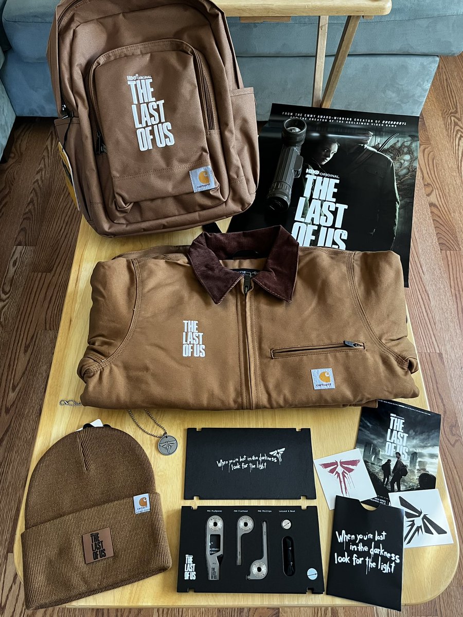 gabs820's tweet photo. Well I just got the greatest package ever 😭 thank you @TheLastofUsHBO!! I’m literally going to live in this jacket 🥰

#TheLastOfUs #HBOPartner https://t.co/2sntW9KqpC