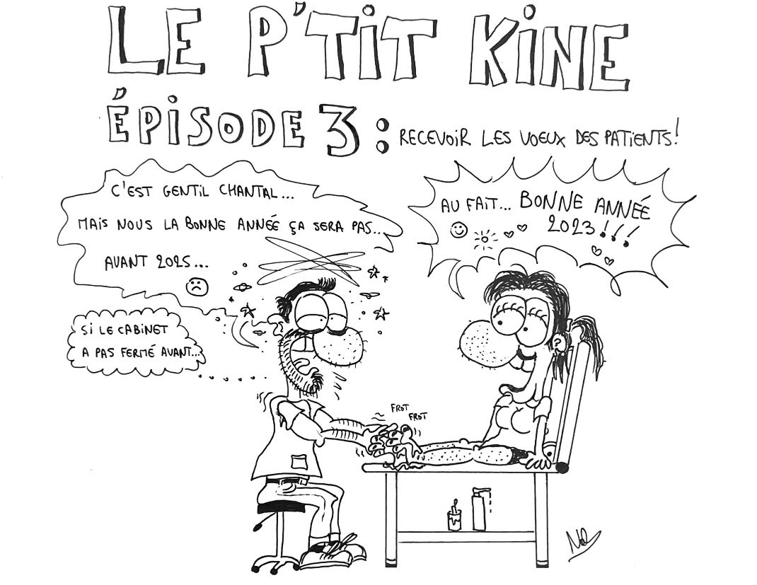 Malgré la déception de Noël 😭#leptitkiné peut compter sur ses patients pour lui remonter le moral…(ou pas 😑) 2023 sera peut être riche en émotions à défaut de l’être en revalorisations…☹️
Épisode 3 : #leptitkine reçoit les bons vœux de ses patients 
#negokinecnam #leptitkine