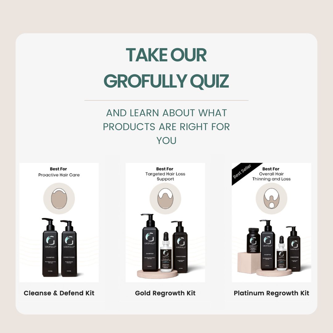 getgrofully's tweet photo. Wondering where to begin with your #haircare journey? We made it simple! Take our quiz and see which of our #Grofully products are best suited for your #hairgoals! Visit https://t.co/OQhd76RUcO and get to know your hair on a whole new level! https://t.co/2mTaVpm1q6