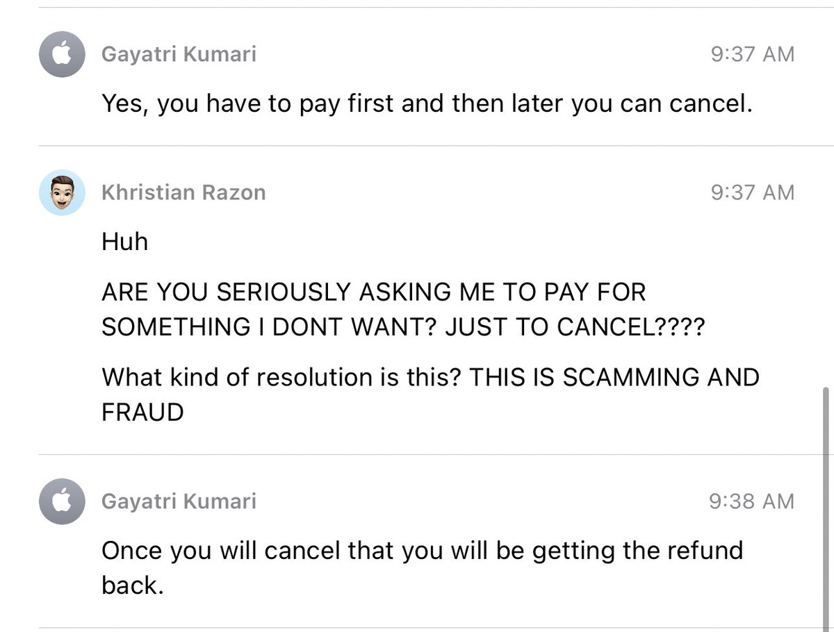 chibirazon's tweet photo. @Apple what’s good? Scamming people https://t.co/TUih9ShDhm