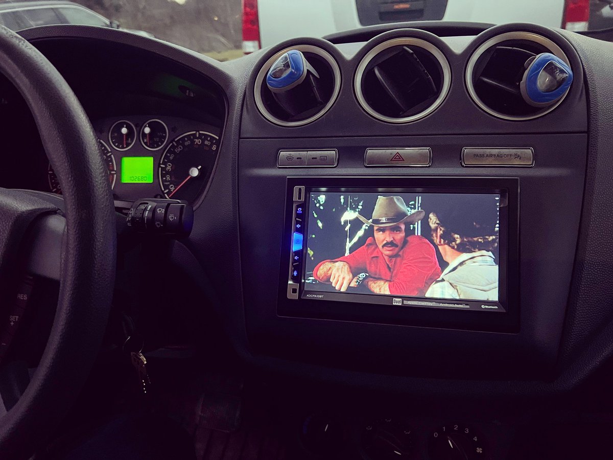 Gave the trusty Transit a little radio upgrade. Now, I don’t condone distracted driving, so the intent is to only play video when it’s parked but just saying; for educational purposes, you can find just about any wiring hack you need on YouTube.