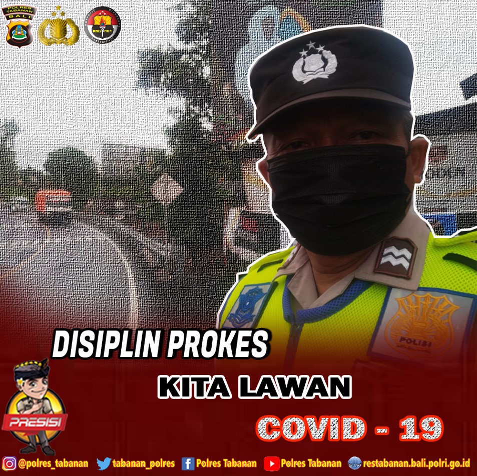 tabanan_terkini's tweet photo. Taat Prokes, Bersama Lawan Corona #disiplinprokes #taatprokes #patuhprokes #prokes #prokescovid19 #prokes5m #prokesatasipandemi #prokesdisetiapaktifitas #bersatulawancovid19 #bersamalawancorona #polrestabanan https://t.co/Rq0vYBYip2