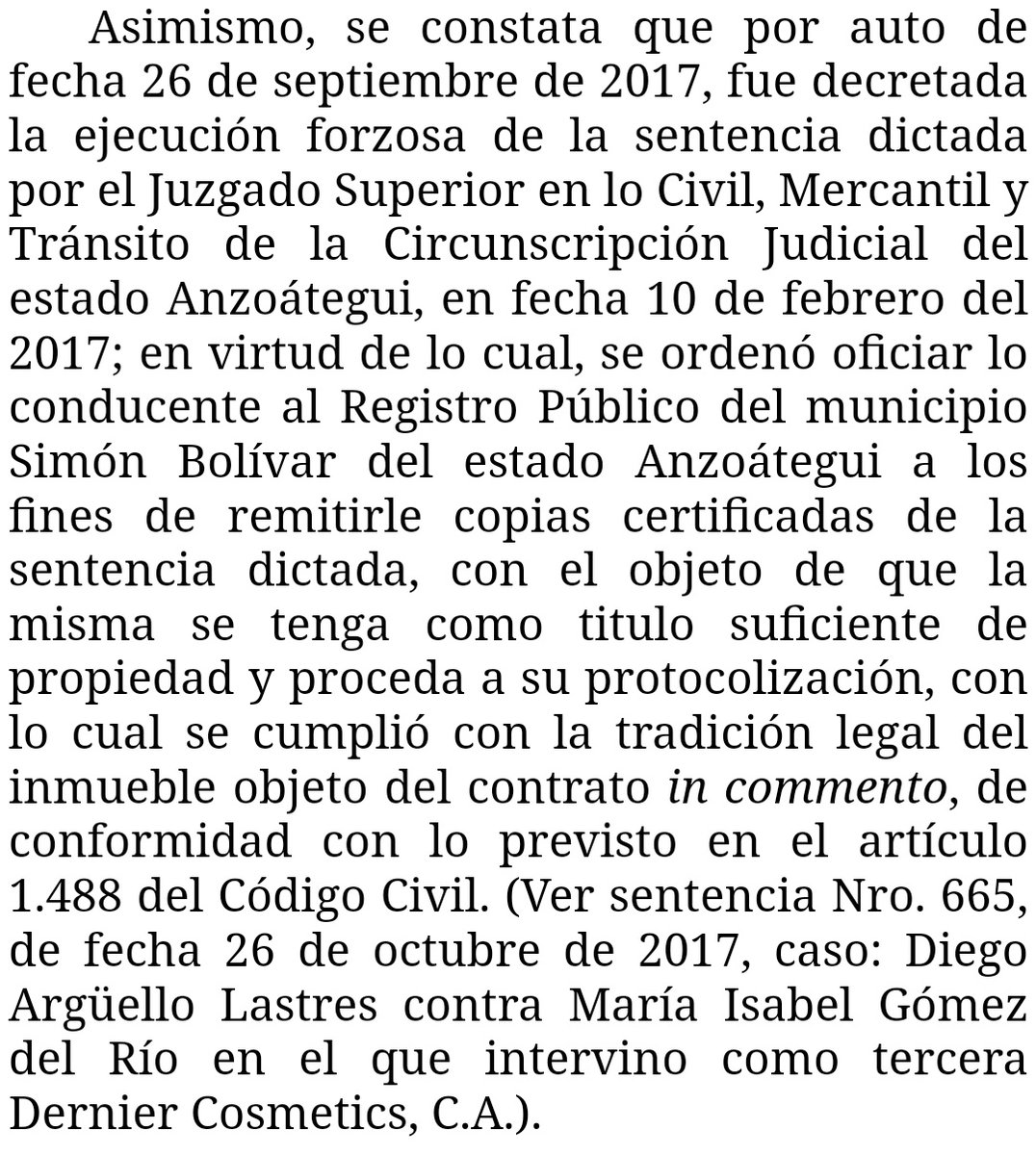 WilsonGomezGB's tweet photo. Sentencia N° 000768 del 12/12/2022 Sala de Casación Civil @TSJ_Venezuela
Cumplimiento de contrato de opción de compraventa. Ejecución no causa la desposesión del bien sino que se obliga a que se otorgue la escritura correspondiente ante el Registro Público
https://t.co/gS4V8HWuSA https://t.co/xgPp41LPg2