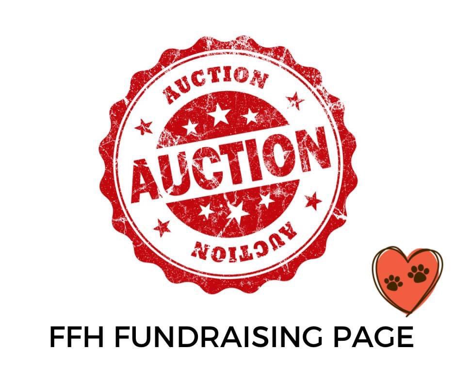 I’m sad to have to step away from my dog rescue role but need to make sure we clear all our vet bills before we close the doors. End of an era 💔 #teamFFH Please visit our auction page on Facebook if you can and thank you in advance for your support. A xx