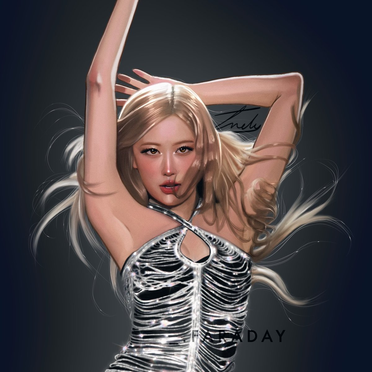 FaradayIndy's tweet photo. Stunning #ROSÉ from @BLACKPINK ✨

Been working on this for a couple days thought I’d post it before I changed my mind 😅

#bornpink #BLACKPINK_WORLDTOUR #BLACKPINK #blackpinkfanart #Fanart #BLACKPINKROSÉ #Procreate #digitalart https://t.co/B3rtrXW8bN