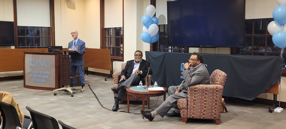 #MLKDayofAction <a href="/UNCHussman/">UNC Hussman School of Journalism and Media</a> A Conversation with Frank McCain moderated by Professor Carl W. Kenney, II.