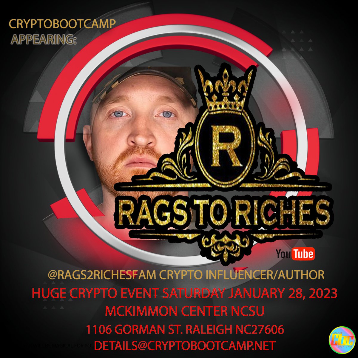 cryptobootcamp1's tweet photo. Bringing his superior knowledge and passion about crypto to #NorthCarolina, check out his amazing app. -app.mycryptoclassroom.com. Surely a banger...#learncryptocurrency #RaleighNC #funsaturday https://t.co/C2Zky4LHHf