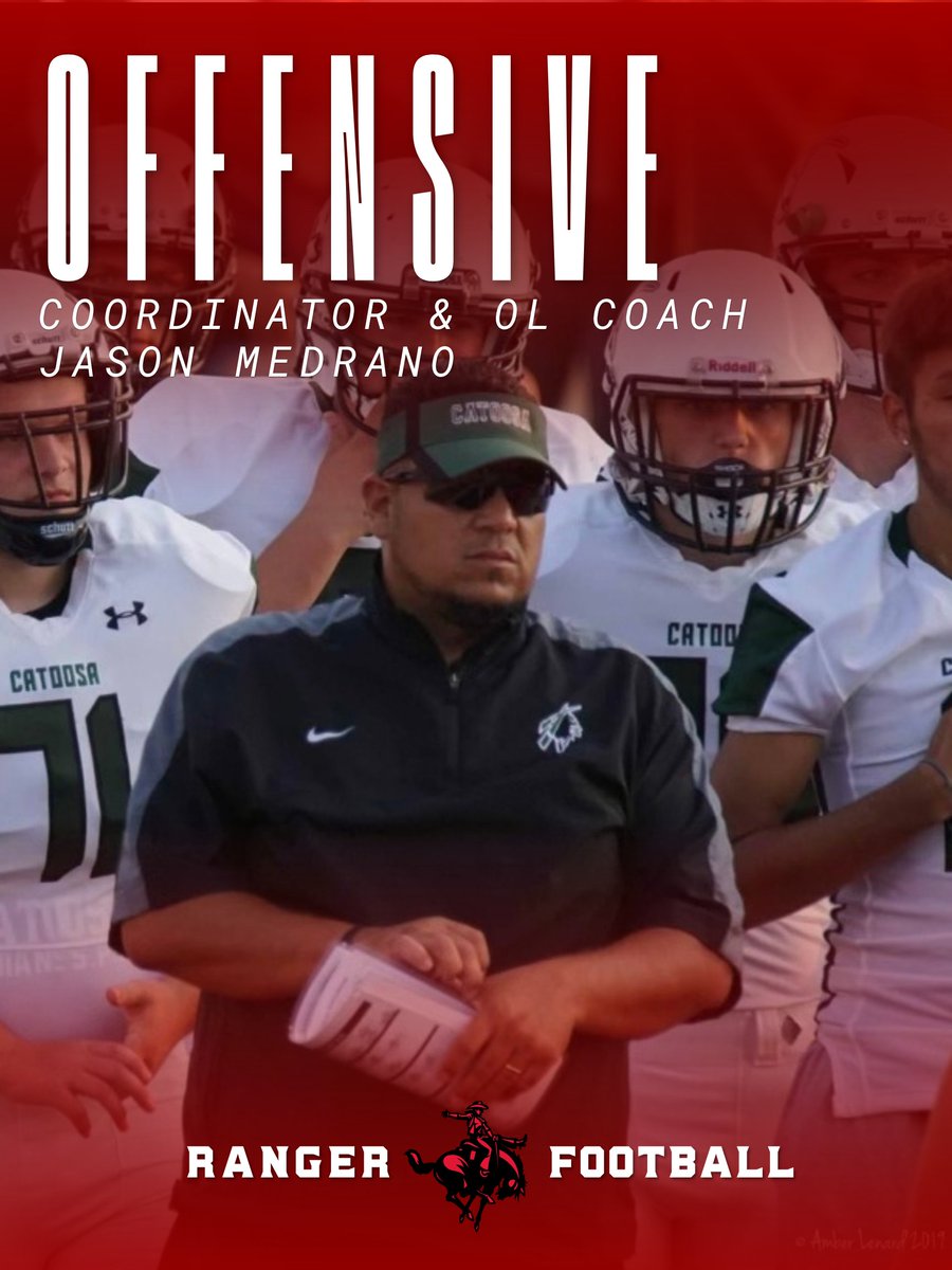 Ranger Football (@nwosufootball) on Twitter photo WELCOME NEW STAFF MEMBERS:
Head Coach <a href="/RonnieJJones/">Coach Ronnie Jones</a>
Offensive Coordinator & Offensive Line <a href="/Coach_J_Medrano/">Jason Medrano</a>
#RRR #WinTheDay WELCOME NEW STAFF MEMBERS:
Head Coach <a href="/RonnieJJones/">Coach Ronnie Jones</a>
Offensive Coordinator & Offensive Line <a href="/Coach_J_Medrano/">Jason Medrano</a>
#RRR #WinTheDay