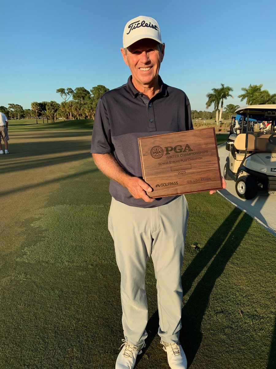 NOhioPGA's tweet photo. Congratulations to our Ohio Cup Captain, Gary Robison on winning the Senior Stroke Play Championship for Ages 60+ this week at PGA Golf Club! Gary blitzed the field at 63-66-64 (21 under par) to win by 11 strokes!

Congratulations, Captain Robison! https://t.co/sFPb6qkxoM