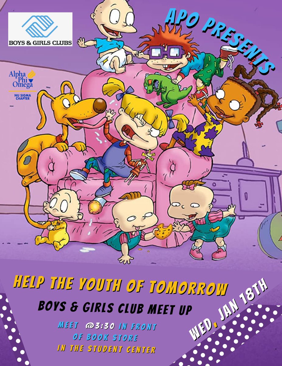 SFA_APO's tweet photo. Come out tomorrow to help the โYouth of tomorrowโ at the local Boys & Girls Club. Hope to see you there!!๐๐ ๐ฆ
(Carpooling will be available)
#apo #alphaphiomega #big1925
#apo1925 #franksflyest #frankreedhorton #frankskids #mwab #Ifs #sfa #sfa25 #rushweek #sfasu #greeklife https://t.co/MhzMUp0D4l