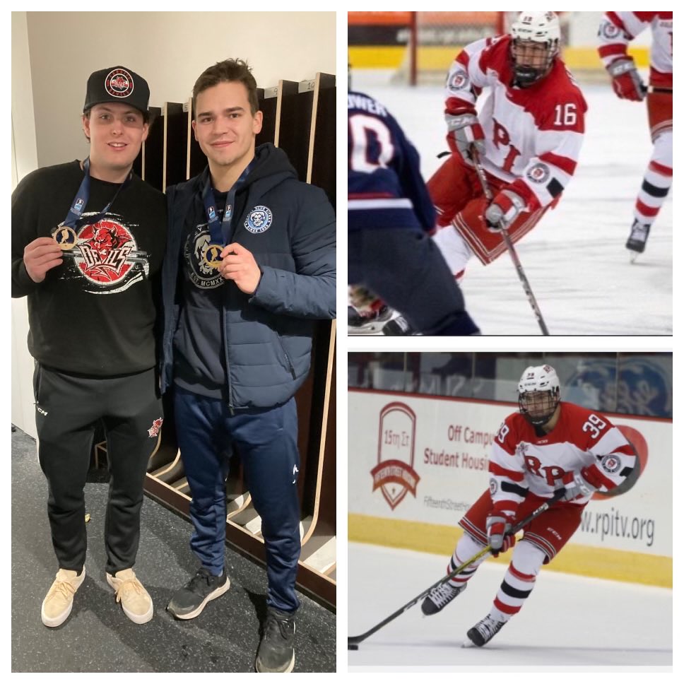 daveSmithCOACH's tweet photo. Great to see a couple ⁦@RPI_Hockey⁩ guys playing pro against each other. Former teammates and lifelong friends. ⁦@rpi⁩ ⁦@RPIAthletics⁩ #herrman #lacka https://t.co/zBJGEwYEfn