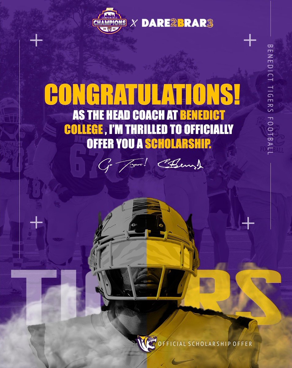 JosephPrice00's tweet photo. Benedict College offered. https://t.co/yJR2ccQ7A6