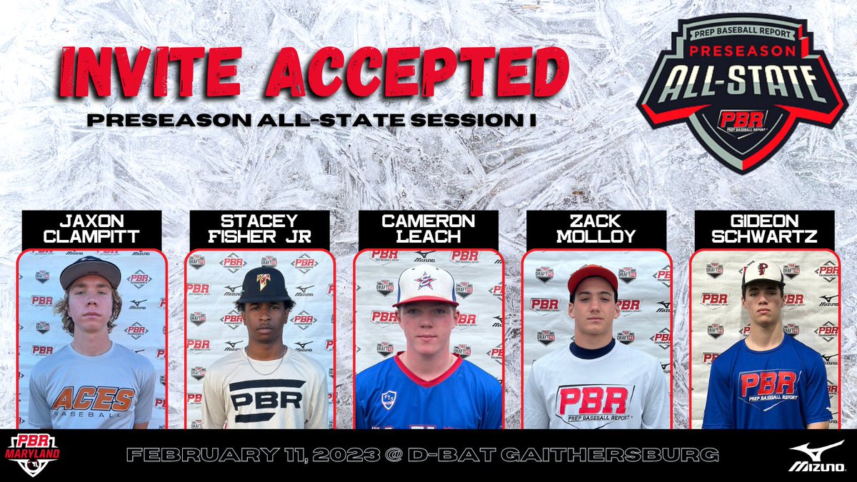 PrepBaseballMD's tweet image. 🚨 MD Preseason All-State I 🚨

👀 Roster Preview 

💥 @JClam231 (@CapeBase) 
💥 @StaceyFJr (Mardela)
💥 @c_leach15 (@JC_Baseball_) 
💥 @molloy_zack (Saint James)
💥 @GideonSchwartz (@WWVikesBaseBall) 

Request your invite 👇
loom.ly/U33kFHA