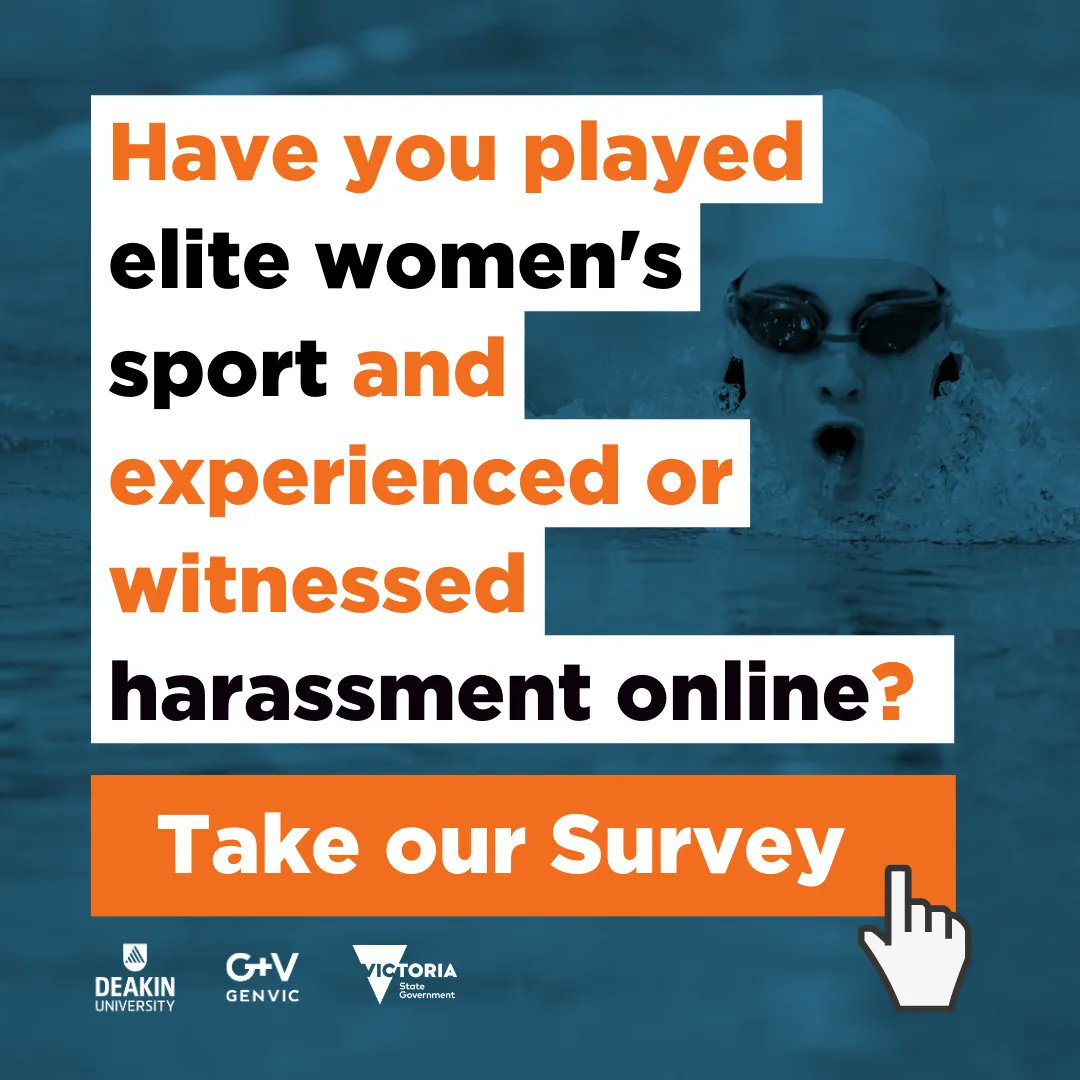 Gender Equity Victoria (@genderequityvic) on Twitter photo <a href="/DeakinSociology/">Deakin Sociology</a> and <a href="/genderequityvic/">Gender Equity Victoria</a> are seeking elite/professional athletes (18 yrs+) in Australian women’s sport to participate in an anonymous survey about online harassment. If you have experienced or witnessed online harassment, click here: buff.ly/3XzZ0Um <a href="/DeakinSociology/">Deakin Sociology</a> and <a href="/genderequityvic/">Gender Equity Victoria</a> are seeking elite/professional athletes (18 yrs+) in Australian women’s sport to participate in an anonymous survey about online harassment. If you have experienced or witnessed online harassment, click here: buff.ly/3XzZ0Um