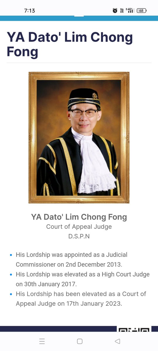 BooSoonYew67's tweet photo. CONGRATULATIONS to ALL Judges appointed !! Court of Appeal, the High Court, Judicial Commissions.. 👍🏻👍🏻👍🏻
Special mention of the #OldFrees .. YA Dato' Lim Chong Fong  &amp; YA Tuan Ahmad Murad bin Abdul Aziz 
https://t.co/UD3bHOQJ0J https://t.co/Urib9HawGS