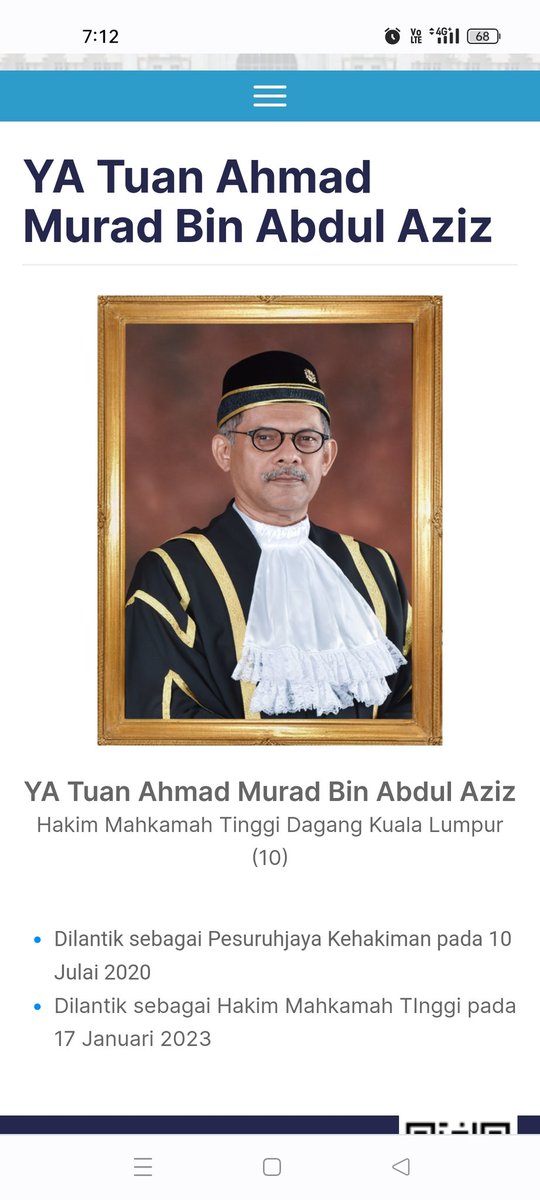 BooSoonYew67's tweet photo. CONGRATULATIONS to ALL Judges appointed !! Court of Appeal, the High Court, Judicial Commissions.. 👍🏻👍🏻👍🏻
Special mention of the #OldFrees .. YA Dato' Lim Chong Fong  &amp; YA Tuan Ahmad Murad bin Abdul Aziz 
https://t.co/UD3bHOQJ0J https://t.co/Urib9HawGS