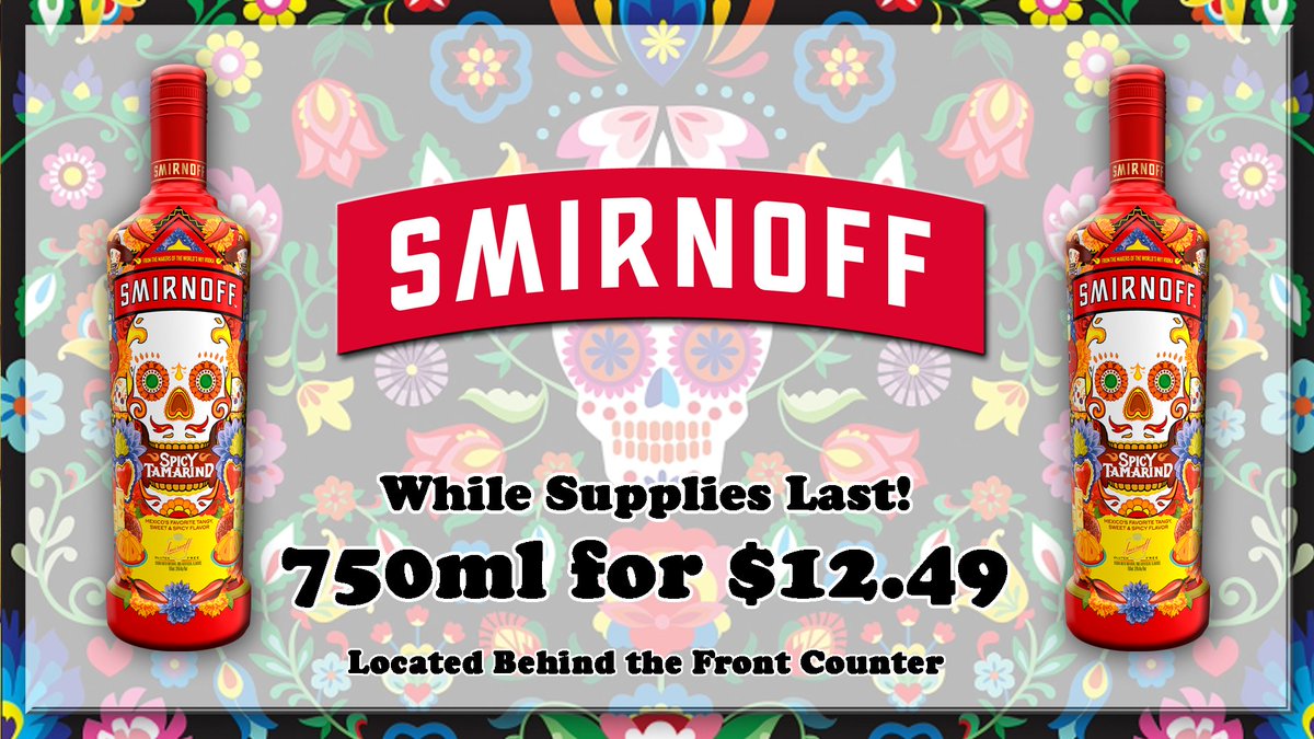 tomthumbLS's tweet photo. Next up we have our Smirnoff Spicy Tamarind 750ml going for $12.49! https://t.co/CEe49hdX6T