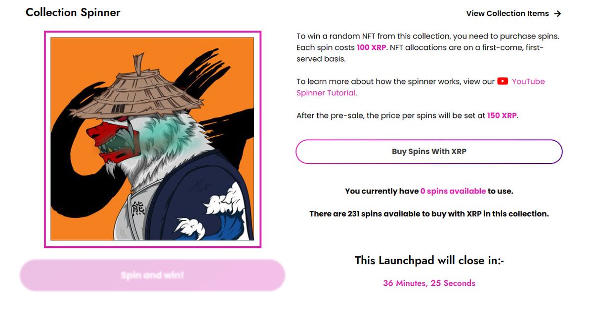 Less than an hour till launchpad ends!
Make the most out of it and spin while its on sale 🔥
Lots of 🔥 has yet to be pulled, lets see who can clutch pull some 🔥 Lets get it! 🐻👿
Only at <a href="/XRPLMarketPlace/">Xmart</a> xmart.art

#XRPL #XRPArmy #XRPLNFTS #XRPCommunity #XMART