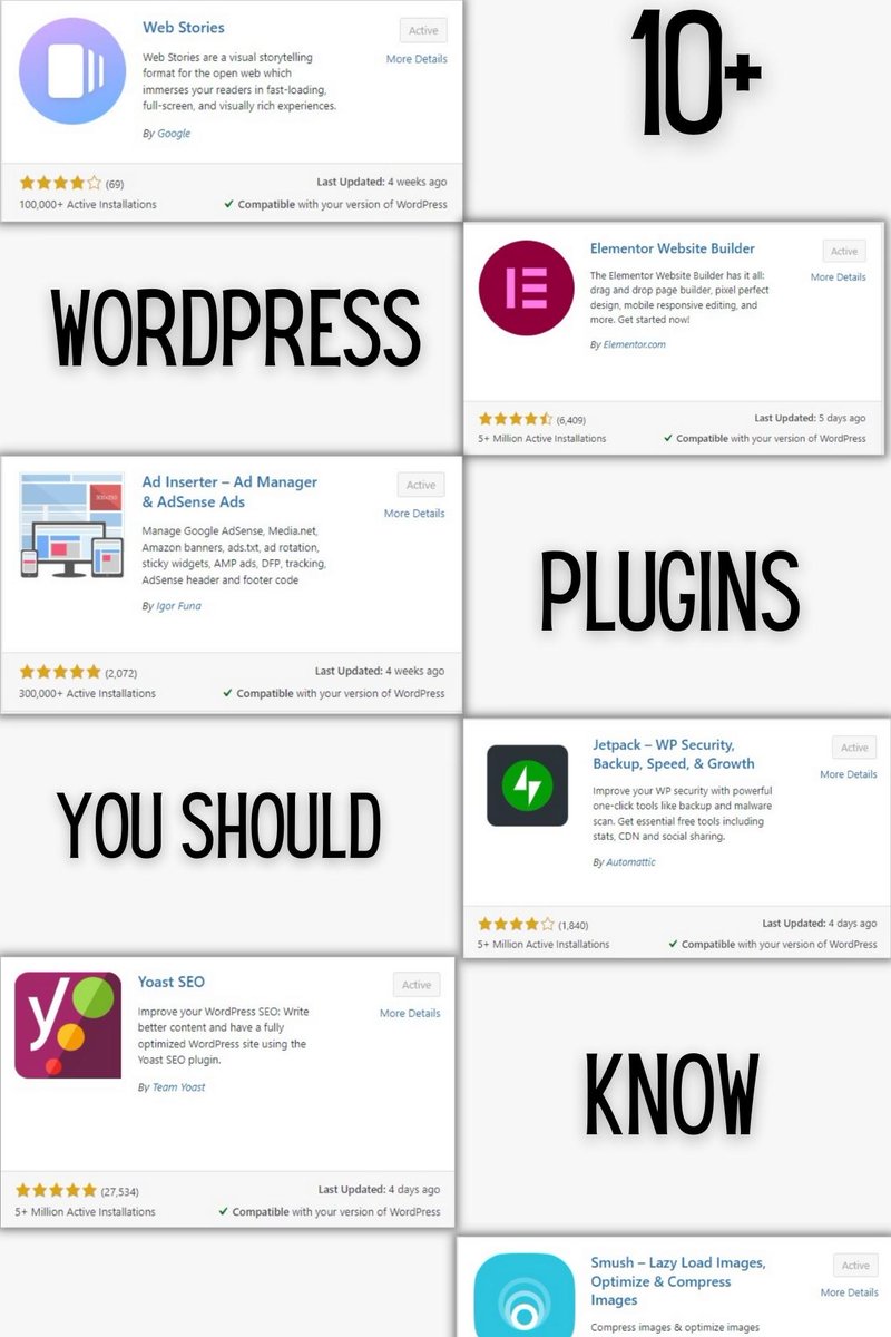BlogyBits's tweet image. Top 10+ Best WordPress Plugins You Must Know
Learn More 👇👇👇
blogybits.com/2023/01/17/wor…
#wordpress #wordpressplugindevelopers
#wordpressplugins
#plugins #top10plugins #top10plus
#youshouldknow #youshouldknowhowwedo
#elementor #webstorieswordpress #webstories