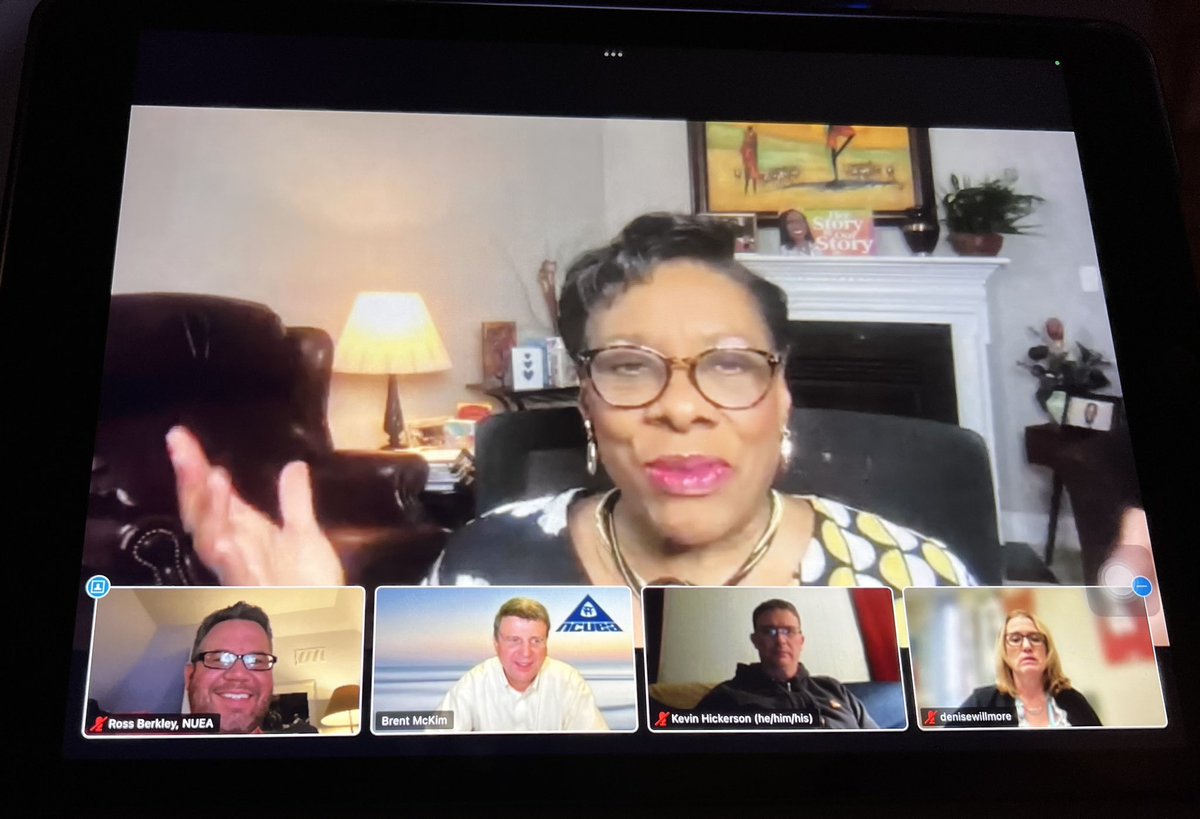 Honored to be invited and represent <a href="/NUEA203/">NUEA-Naperville Unit Education Association</a> in a roundtable with other large local presidents and <a href="/NEAToday/">NEA</a> National President <a href="/BeckyPringle/">Becky Pringle</a>. #membersfirst #UnionStrong